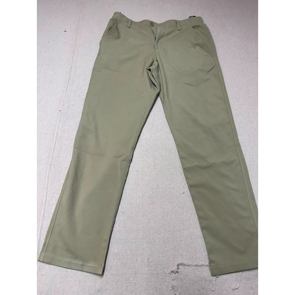 Under Armour Men's Golf Pants Khaki Tan Size 38x30 Stretch Performance [A49]
